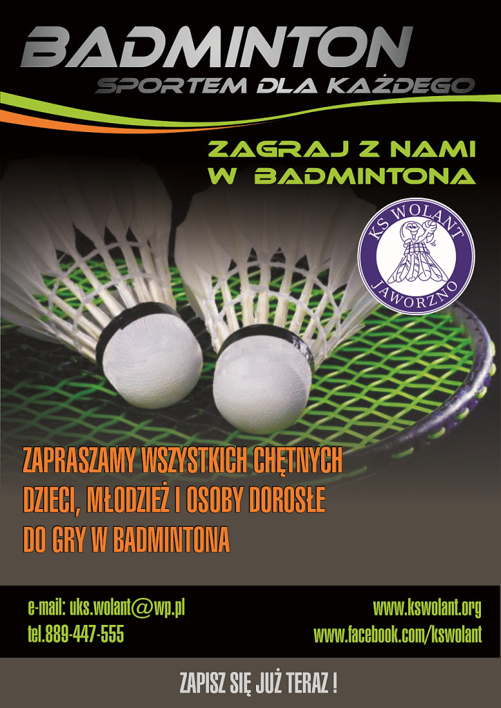 plakat na zajecia