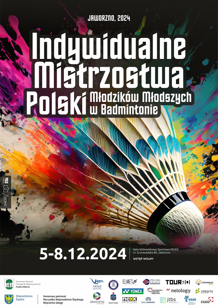 Indywidualne Mistrzostwa Polski Młodzików Młodszych - Jaworzno 2024 - plakat